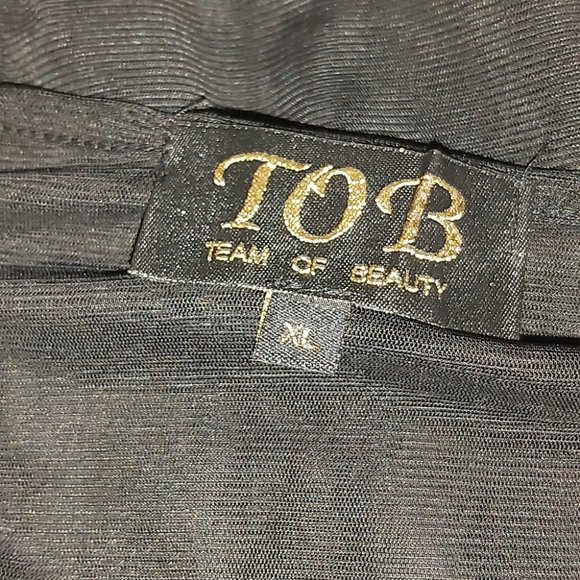 TEAM OF BEAUTY | Women's Lace Top Black Size XL - Picture 6 of 7